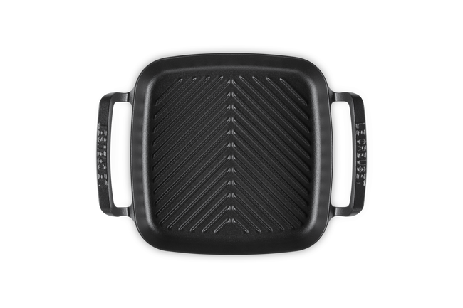 Le Creuset Cast Iron Alpine Outdoor Square Grill 26cm Matte Black image number 4