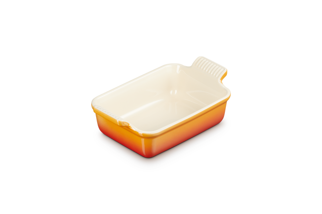 Le Creuset Stoneware Rectangular Dish Heritage 19cm FlameFlame image number 6