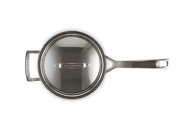 3-ply Stainless Steel Saucepan with Lid & Helper Handle image number 5