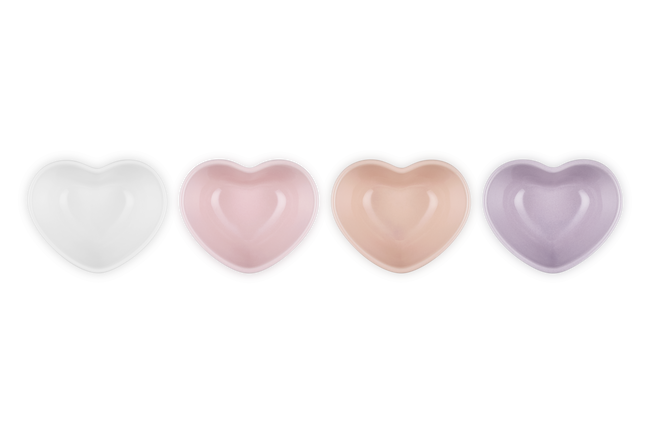 Set of 4 Mini Heart Bowls image number 4