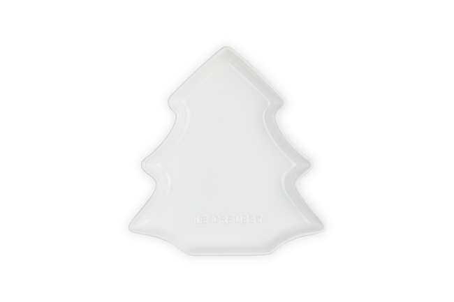 Le Creuset Stoneware Tree Dessert Plate 19cm WhiteWhite image number 1