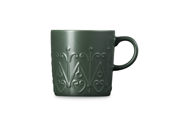 Le Creuset Stoneware Mug 350ml L'Etoile Relief For&ecirc;tFor&ecirc;t image number 3
