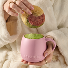 Le Creuset Serenity Stoneware Coupe Mug Set of 4 For&ecirc;t & Sugar PinkFor&ecirc;t & Sugar Pink image number 7