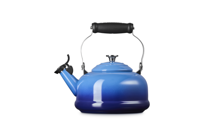 Le Creuset Stainless Steel Whistling Kettle with Crucible Knob 1.6L AzureAzure Blue image number 3