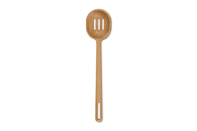 Le Creuset Signature Beech Wood Slotted Spoon image number 3
