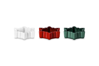 Le Creuset Stoneware Set of 3 Snowflake Mini Dishes