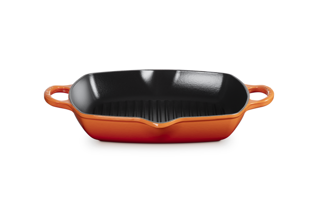 Le Creuset Cast Iron Signature Deep Square Grill 30cm FlameFlame image number 1