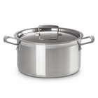 Le Creuset 3-ply Stainless Steel Deep Casserole image number 2