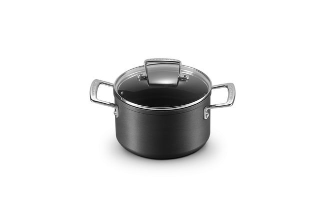 Le Creuset Toughened Non-Stick Deep Casserole with Glass Lid image number 2