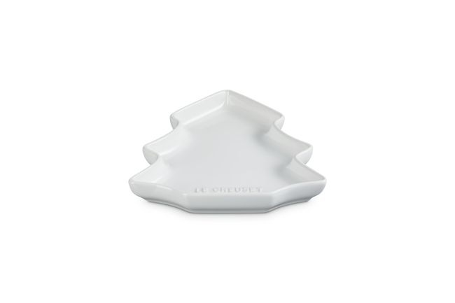 Le Creuset Stoneware Tree Dessert Plate 19cm WhiteWhite image number 2