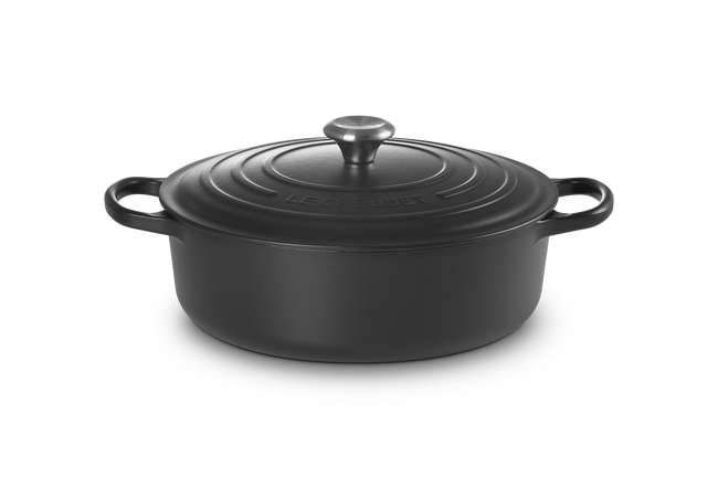 Le Creuset Cast Iron Signature Risotto Pot 30cm Matte BlackMatte Black image number 1