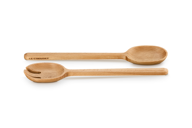 Le Creuset Signature Beech Wood Serving Set of 2 image number 2