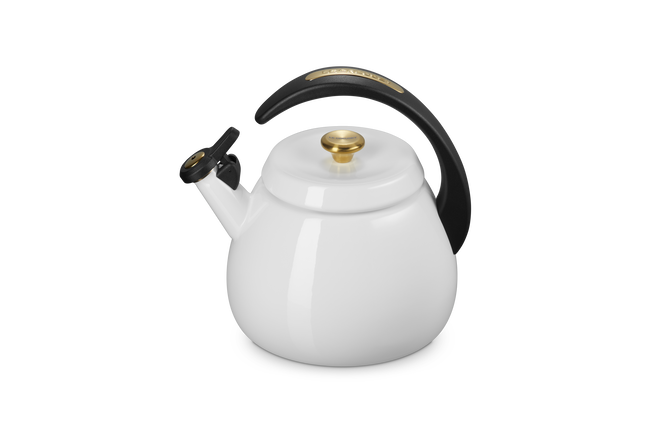 Le Creuset Cloche Kettle with Gold Knob 2.1L WhiteWhite image number 3