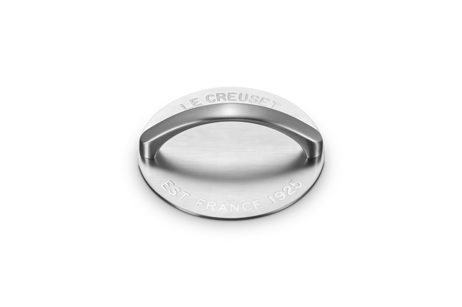 Le Creuset Stainless Steel 18cm Burger Press image number 2