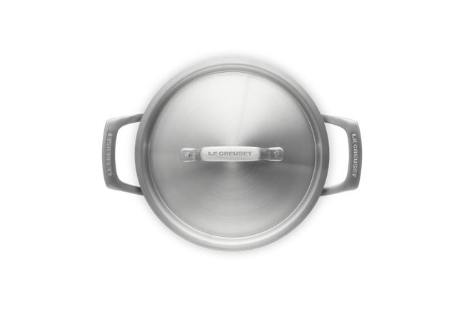 Le Creuset Essential 3-ply Stainless Steel 20cm Deep Casserole with Lid image number 7