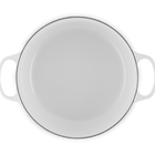 Le Creuset Cast Iron Signature Round Casserole 28cm WhiteWhite image number 5
