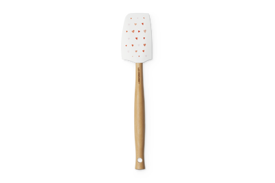 Le Creuset Silicone Craft Medium Spatula Hearts Decal White