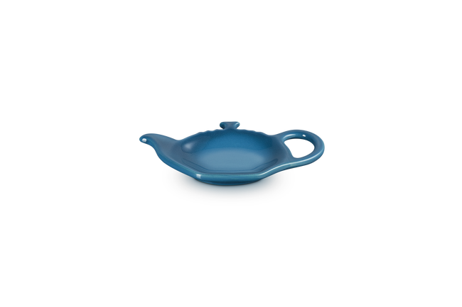 Stoneware Teabag HolderDeep Teal image number 2