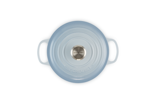 Le Creuset Cast Iron Signature Round Casserole 18cm Coastal BlueCoastal Blue image number 5