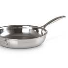 3-ply Stainless Steel Uncoated Frying Pan with Helper Handle image number 1