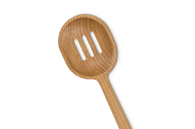 Le Creuset Signature Beech Wood Slotted Spoon image number 4