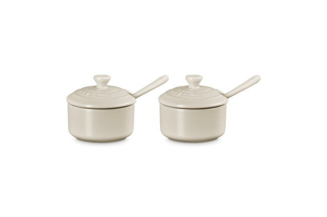 Le Creuset Serenity Stoneware Set of 2 Condiment Pots image number 3