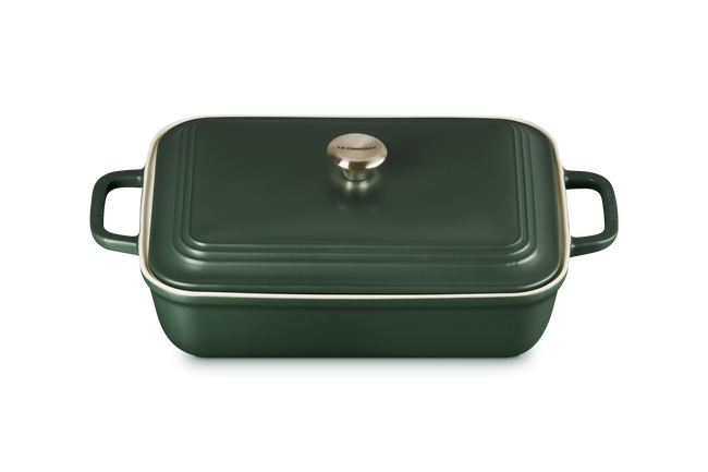 Le Creuset Stoneware Coupe Rectangular Dish with Lid 4L For&ecirc;t image number 2