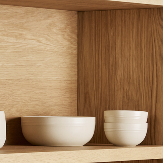 Le Creuset Serenity Stoneware Serving Bowls Set of 3 BriocheBrioche image number 4