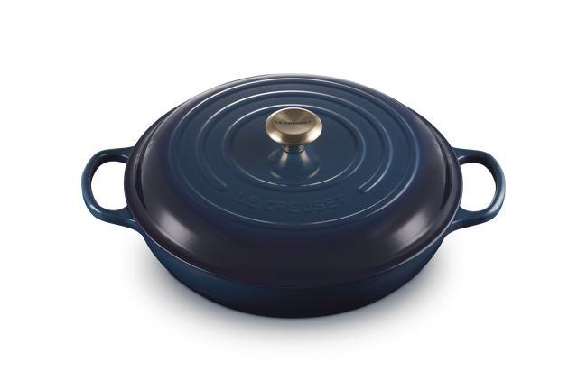 Le Creuset Cast Iron Signature Shallow Casserole 32cm AgaveAgave image number 2