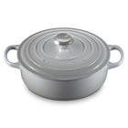 Le Creuset Cast Iron Signature Risotto Pot 24cm Mist GreyMist Grey image number 2