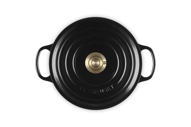 Le Creuset Cast Iron Signature Round Casserole 24cm OnyxOnyx image number 5