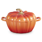 Le Creuset Cast Iron Signature Pumpkin Casserole 24cm Flamme Dor&ecirc;e image number 1