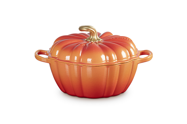 Le Creuset Cast Iron Signature Pumpkin Casserole 24cm Flamme Dor&ecirc;e image number 1