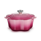 Le Creuset Cast Iron Classic Flower Shaped Casserole 20cm Berry image number 1
