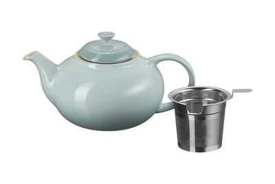 Le Creuset Stoneware Teapot with Stainless Steel Infuser 1.3L Sea salt