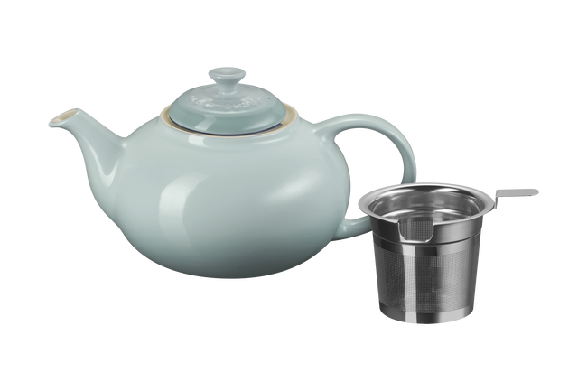 Le Creuset Stoneware Teapot with Stainless Steel Infuser 1.3L Sea saltSea Salt image number 1