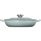 Le Creuset Cast Iron Signature Petal Shallow Casserole 26cm Sea SaltSea Salt image number 3