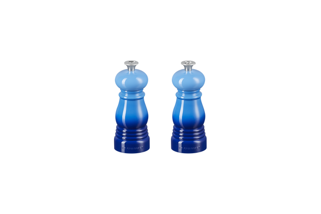 Le Creuset Mini Salt & Pepper Mill Set 11cm Azure BlueAzure Blue image number 5