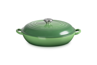 Le Creuset Cast Iron Classic Shallow Casserole 30cm Bamboo