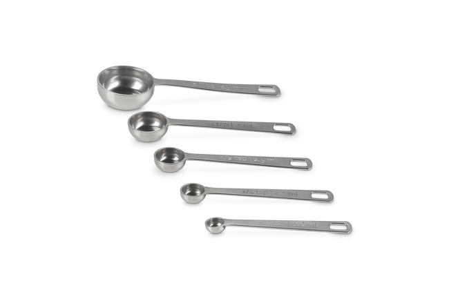 Le Creuset Stainless Steel Set of 5 Measuring Spoons image number 4