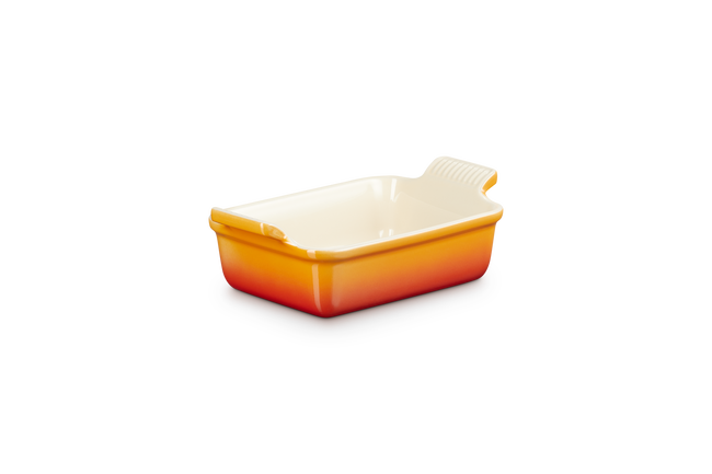 Le Creuset Stoneware Rectangular Dish Heritage 19cm FlameFlame image number 3