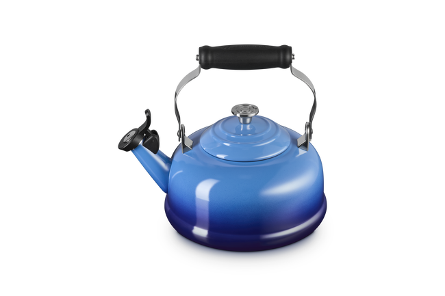 Le Creuset Stainless Steel Whistling Kettle with Crucible Knob 1.6L AzureAzure Blue image number 2