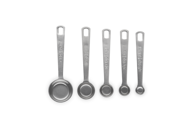 Le Creuset Stainless Steel Set of 5 Measuring Spoons image number 5