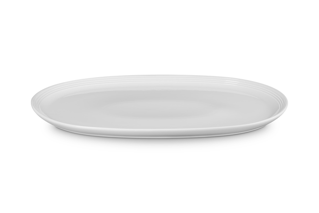 Stoneware Coupe Serving PlatterWhite image number 1