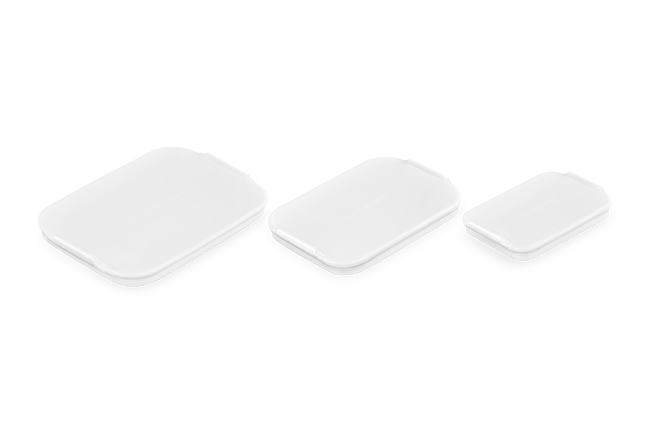Le Creuset Set of 3 Silicone Rectangular Stretch Lids image number 2