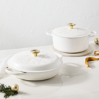 Le Creuset Signature Cast Iron Shallow Casserole L'Etoile Relief 30cm CottonCotton image number 7