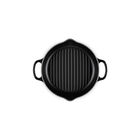 Le Creuset Cast Iron Signature Deep Round Grill 25cm Matte BlackMatte Black image number 4