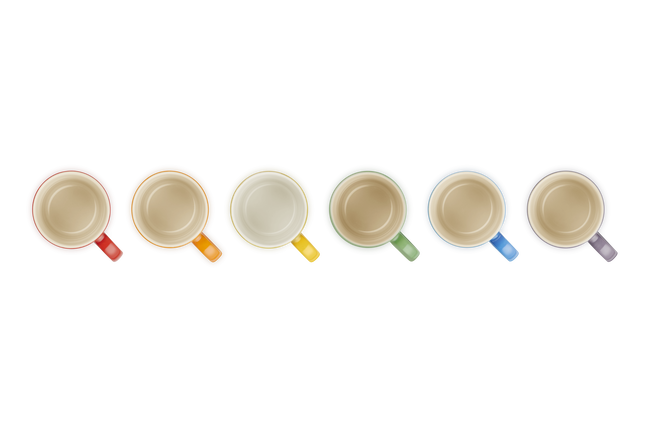Stoneware Rainbow Set of 6 Vancouver Espresso Mugs image number 5