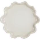 Stoneware Iris Serving PlatterMeringue image number 4