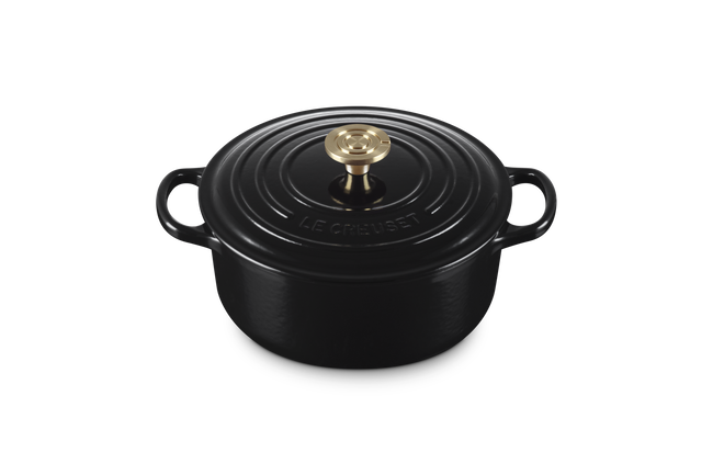 Le Creuset Cast Iron Signature Round Casserole 20cm OnyxOnyx image number 2